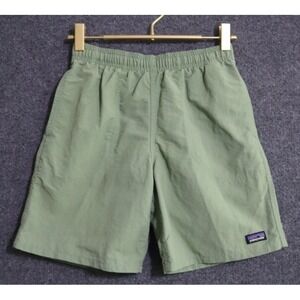 Patagonia Baggies Shorts Women 38x4.5 Teal Linerless Hiking Camping Fishing EUC